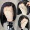 8-дюймовые до 16-дюймовые 99J Bob Wigs Lace Front Human Hair Wigs 13x4 Lace Frontal Human Hair Wig Бордовый прямые короткие бабовые челки из натурального волосы 100% Human Hair Bob Wigs