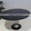 simple style black cyclone table by Isamu for dining room