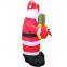 Custom Inflatable Santa Claus Outdoor Christmas Inflatables Includes LED Lights for Decorations