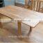 DT-4047 Solid European 6 Seater Oak Long Narrow Dining Table