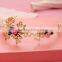 Hair accessories hair jewelry rhinestone wedding flowers gold plated jewelry wholesale crowns