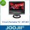 9 inch analog system portable lcd tv with radio
