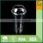 700ml PET and PP transparent disposable plastic cups with dome and flat lids