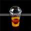 Cold Drinking Plastic Cup With Dome Lid / Beverage Cups With Transparent