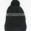 cheap plain acrylic knitted cap for girl