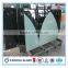 black silk screen tempered glass