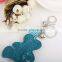 New Fashion PU Crystal Key Chain With Bear Pendant Tassel Car Docoration Accessories Women Bag Accessories Promotional Gift