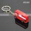 3D Mini Bus Shaped Customized Printing Promotional Souvenir Double-deck London Bus Keychain