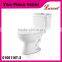 Economic Porcelain siphonic wall mounted 1 piece Toilet white color.