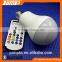 RGBW color changing audio music LED bulb speaker remote control bluetooth speaker