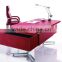 MT-07 table for executive red leather/PU cover executive table stainless steel frame MDF office table                        
                                                Quality Choice