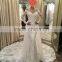 china  supplier chinese brocade robe plunging strap detachable beaded white bridal dre