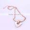 Hot Sale Tiny Austrian Crystal Parti-colour Curve Big Hollow Triangle Pendant Collar Statement Necklaces for Women Girls Jewelry