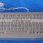 Stainless steal metal keyboard with track ball for industrial and kiosks