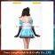 Wholesale women party dance costume sexy maid costume with gloves