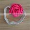 2015 new custom cotton crochet hand made flower knitting headband