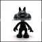 Black Cartoon Cat DIY Vinyl Toy For Sale/Customized Cartoon Animals Hand-Painting Vinyl Toy/OEM design PVC Vinyl Toy Factory