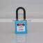 2016 Nylon Popular durable Steel Shackle Safety Padlock With be Customized