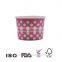 Biodegradable disposable paper cup for ice cream/ Cutom printed ice cream paper container/ Cheap soup bowl with lid