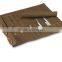 custom high quality waxed canvas leather knife roll bag