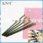 ANY Nail Art Beauty Design Using Green Wood Handle 6PCS Wood Nail Brush Tool Set
