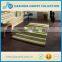 compiled of brown, beige and green stripes hand tufted home decor rug for living room