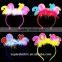Professional design 2016 new high quality led hair pin wholesale cheap kids plastic led head band