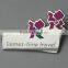 Unique child-friendly engraved lapel pin badge with butterfly clasp/round soft enamel lapel pin for children