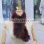 winter warm fur shawls women ladies fox fur scarf