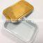 Airline coated aluminum foil container