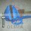 High quality Heavy type Bench Vices with anvil swicel base made in China