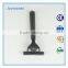 Plastic handle twin blade razor with display card for men and lady