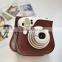 Fuji fujifilm instax polaroid mini25 camera leather bag (Brown)