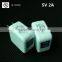 2016 New Design 5V 2A 2 USB Port Travel Adapter USB With Cheap Price