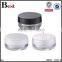 3g cookie shape plastic jar personal care cream transparent screw cap painting product