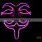 EL WIRE V for Vendetta Mask Party Mask / V for Vendetta mask