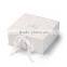 Glossy lamination collapsible gift boxes foldable gift ribbon box