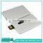 Hot selling customized LOGO metal credit card usb flash drive