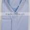 Light blue tailor made mens casual shirt with contrast collar style