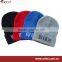knitted hat with ball top and inner fleece lining winter hat