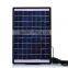 Small mini rechargeable portable solar power lighting generator system