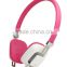 Cute mini wired headphones over ear good sound headset listening music calling phone