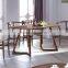 no folded wooden dining table sets used for restaurant