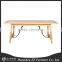 Country Style Solid Wood Dining Iron Table