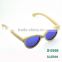 2016 Wood designer bamboo sunglasses with polarized lens