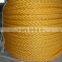 12 strand white polypropylene polyester mixed ship rope for sale