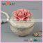 Funny Colorful Round Shaped Ceramic Jewelry Set Box Model With Flower