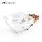 RORO craft gift home decorative metal fruit plate wedding gift and craft crystal decoration