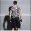 men's dungarees plain color cargo shorts 6 pockets