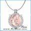 DIY Gold/Rose Gold/Platinum Coin Holder Necklace with Beauty Angel Portraits